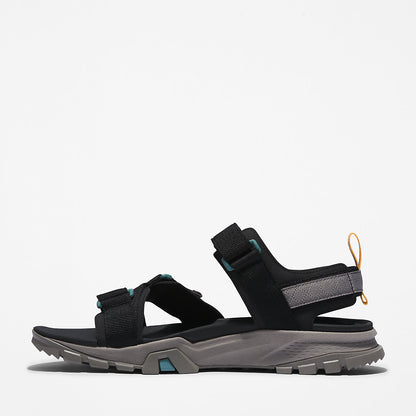 Timberland Mens Garrison Trail Webbing-strap Sandal for Men in Black