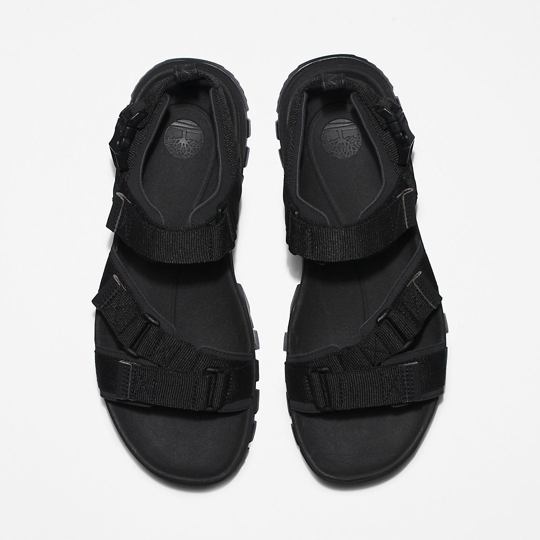 Timberland Mens Garrison Trail Webbing-strap Sandal for Men in Monochrome Black
