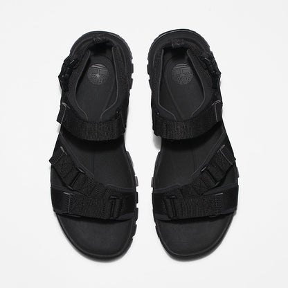 Timberland Mens Garrison Trail Webbing-strap Sandal for Men in Monochrome Black