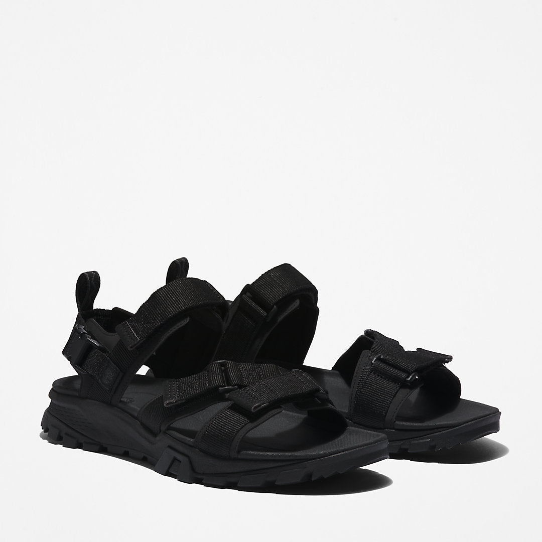 Timberland Mens Garrison Trail Webbing-strap Sandal for Men in Monochrome Black