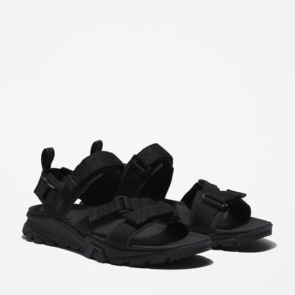 Timberland Mens Garrison Trail Webbing-strap Sandal for Men in Monochrome Black