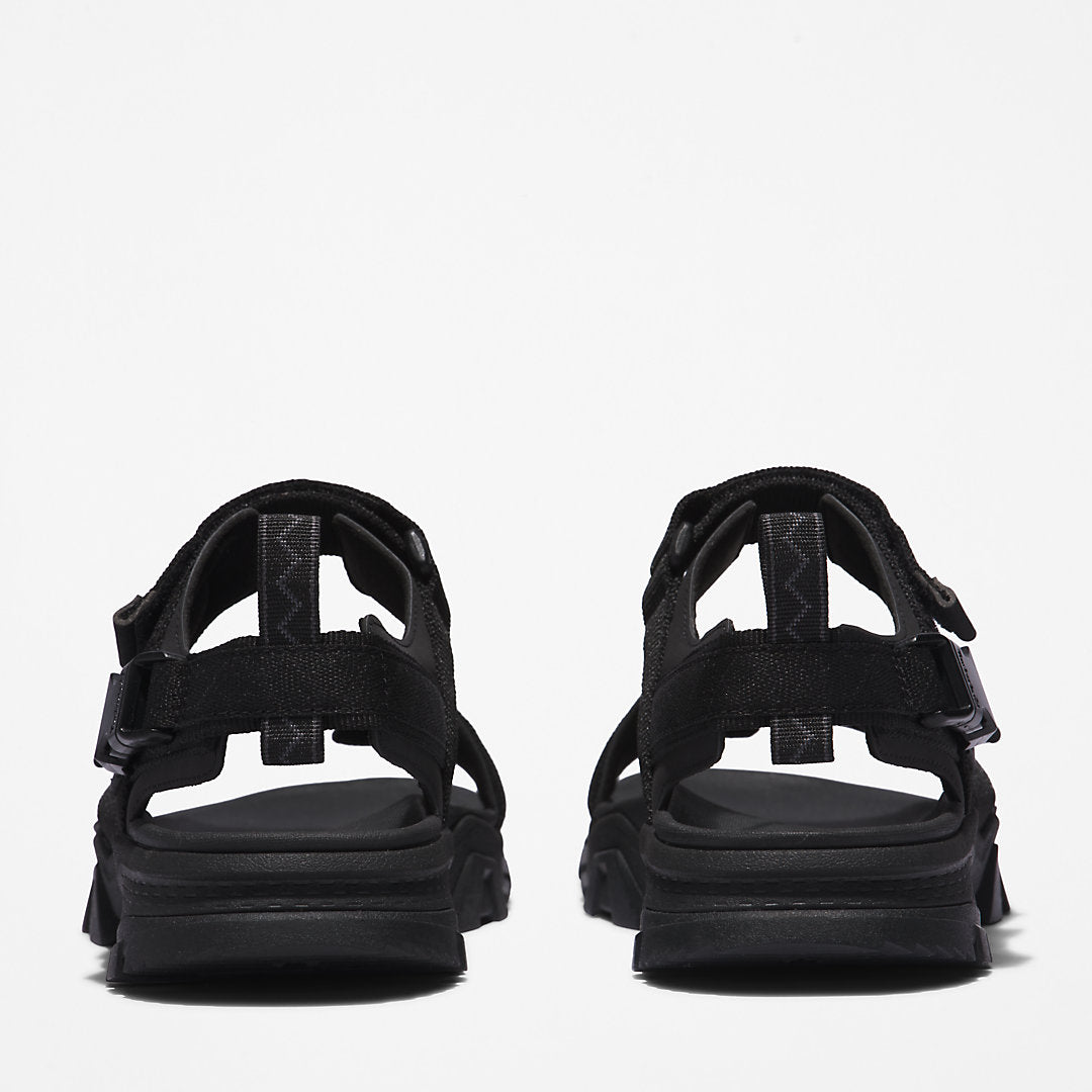 Timberland Mens Garrison Trail Webbing-strap Sandal for Men in Monochrome Black