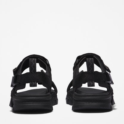 Timberland Mens Garrison Trail Webbing-strap Sandal for Men in Monochrome Black
