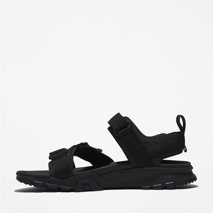 Timberland Mens Garrison Trail Webbing-strap Sandal for Men in Monochrome Black