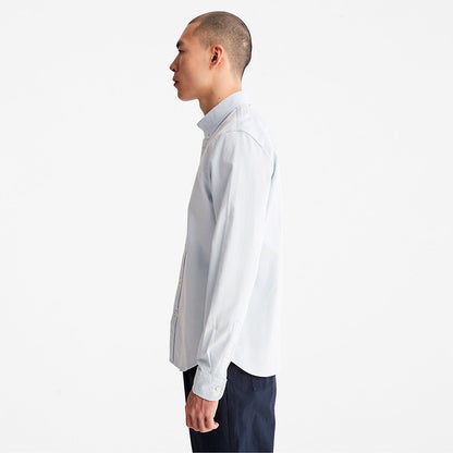 Timberland Mens Pleasant River Slim Oxford Shirt for Men in Light Blue