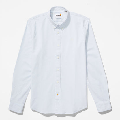 Timberland Mens Pleasant River Slim Oxford Shirt for Men in Light Blue
