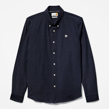 Timberland Mens Pleasant River Slim Oxford Shirt for Men in Navy