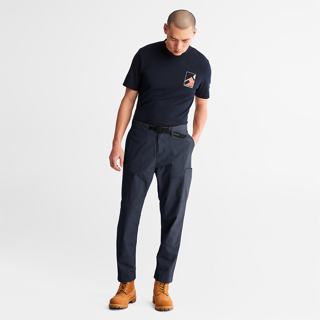 Timberland Mens Outdoor Heritage Cargo Trousers for Men in Navy
