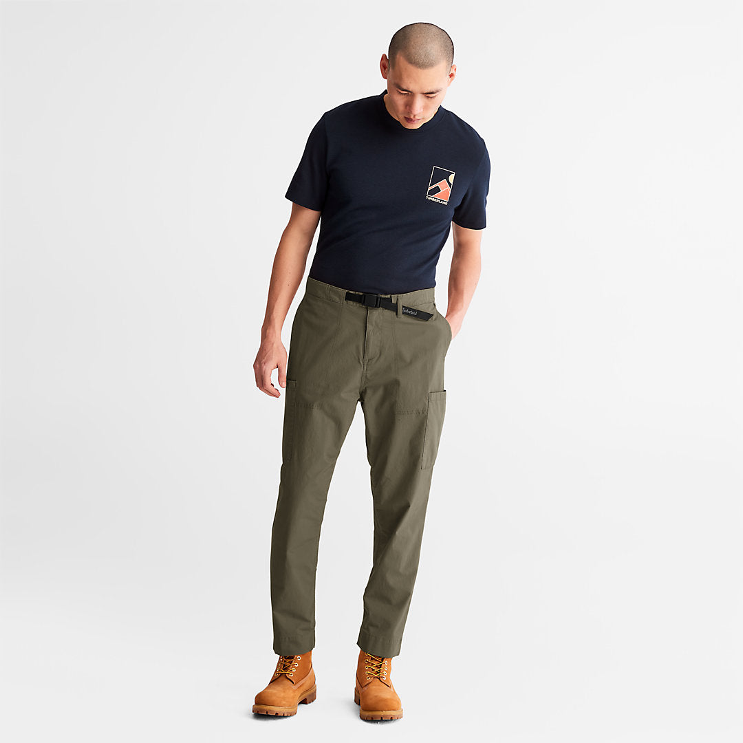 Timberland Mens Outdoor Heritage Cargo Trousers for Men in Dark Green
