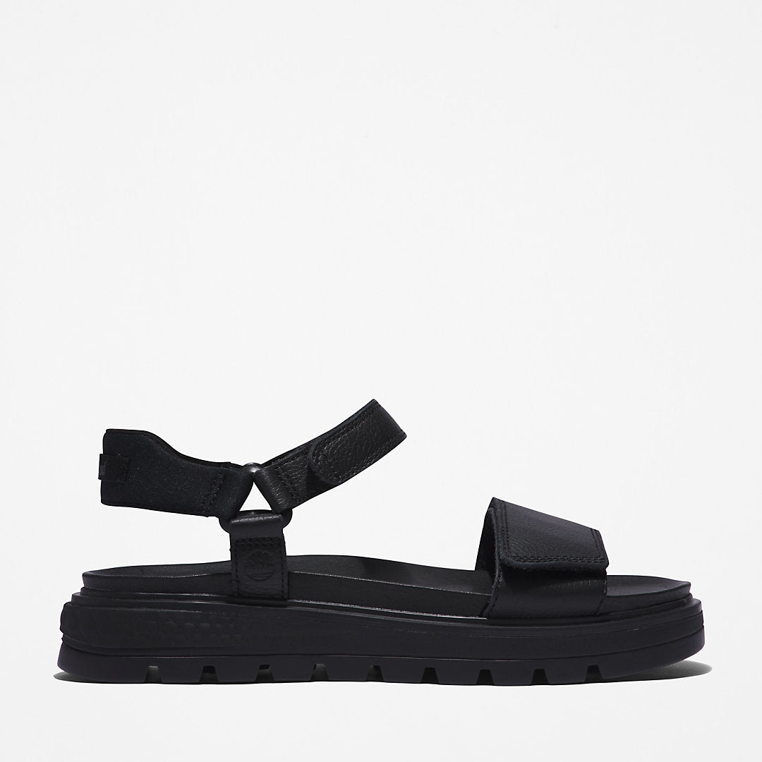 Timberland Womens Ray City Ankle Strap Sandal for Women in Black