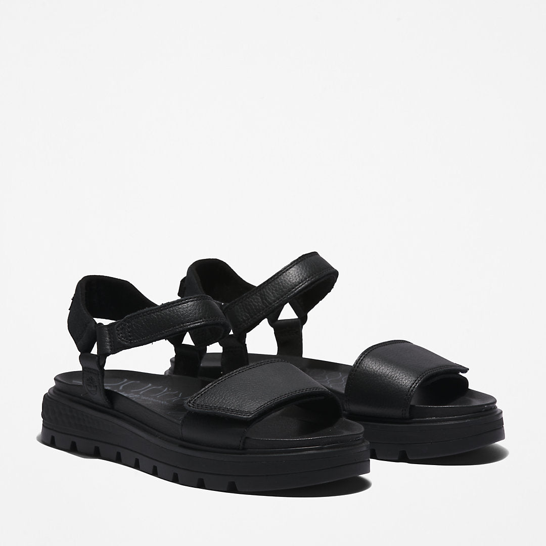 Timberland Womens Ray City Ankle Strap Sandal for Women in Black