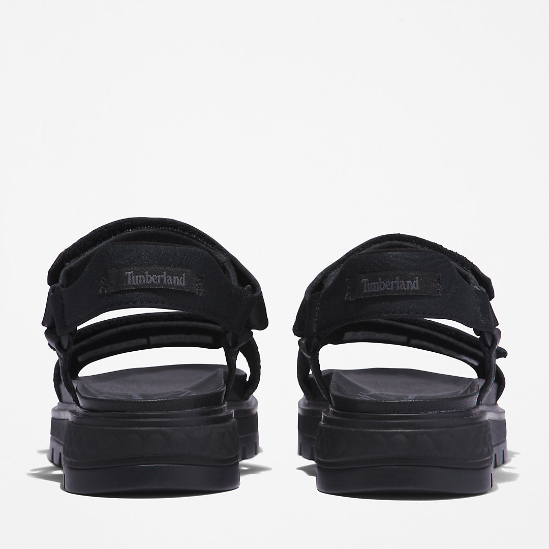 Timberland Womens Ray City Ankle Strap Sandal for Women in Black