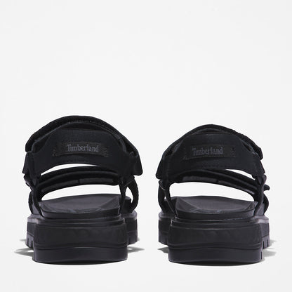 Timberland Womens Ray City Ankle Strap Sandal for Women in Black