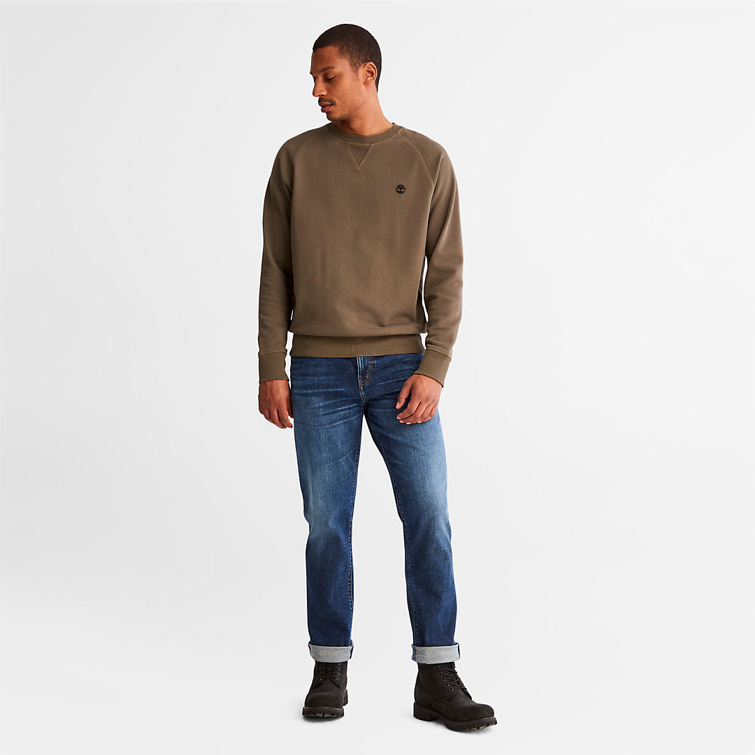 Timberland Mens Exeter River Sweatshirt for Men in Dark Green