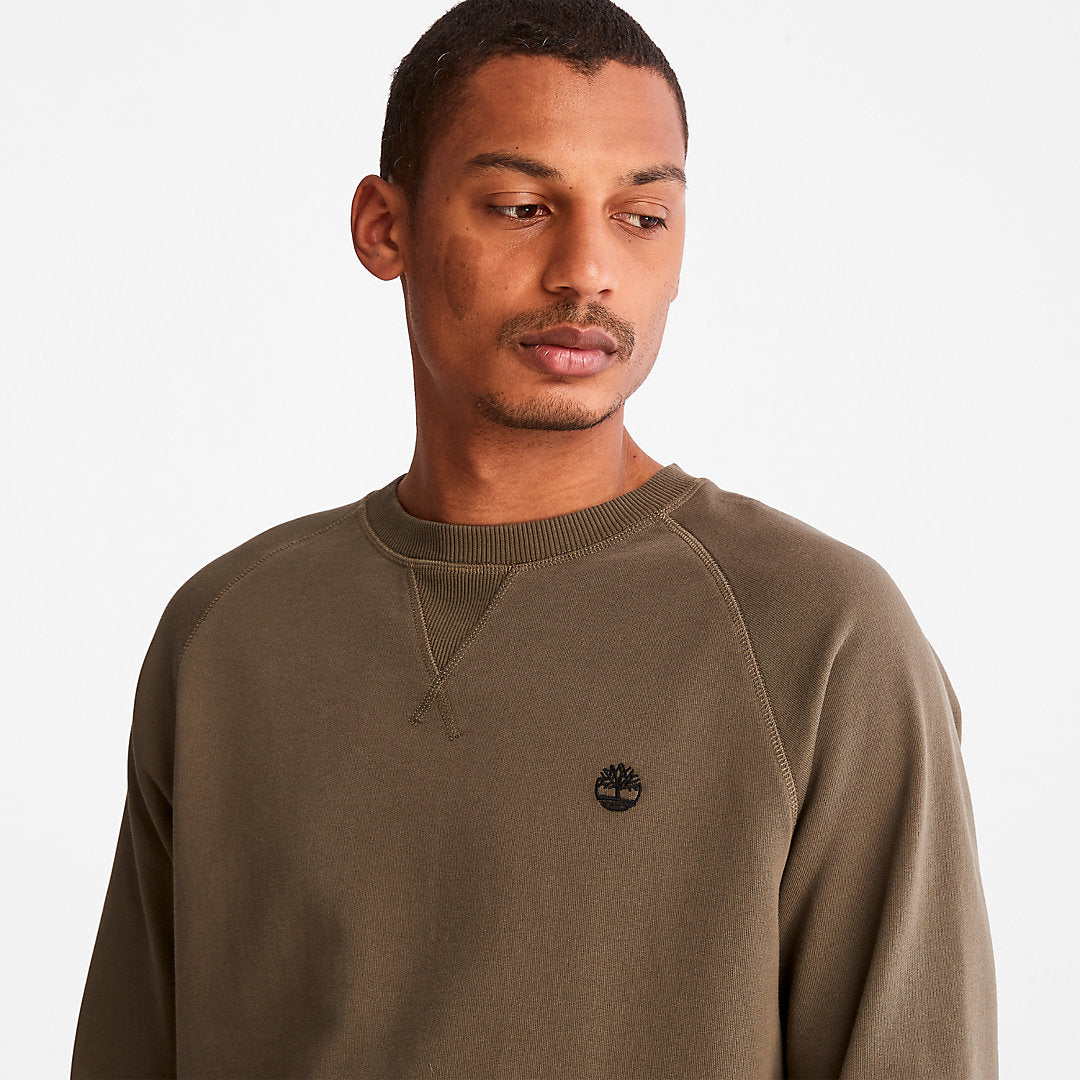 Timberland Mens Exeter River Sweatshirt for Men in Dark Green