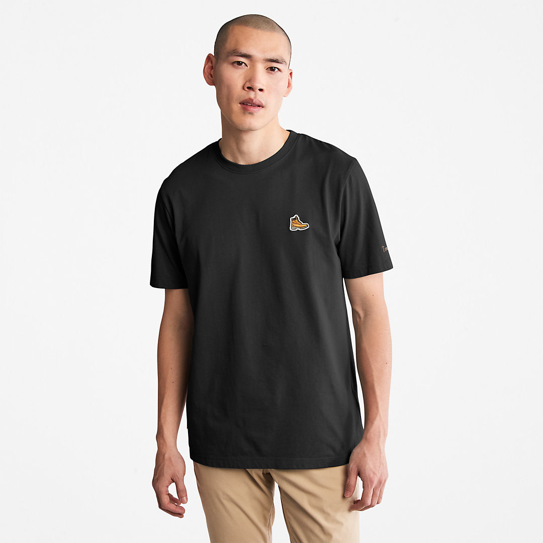 Timberland Mens Boot Logo T-Shirt for Men in Black