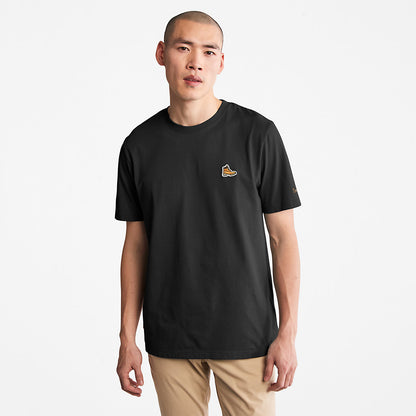 Timberland Mens Boot Logo T-Shirt for Men in Black