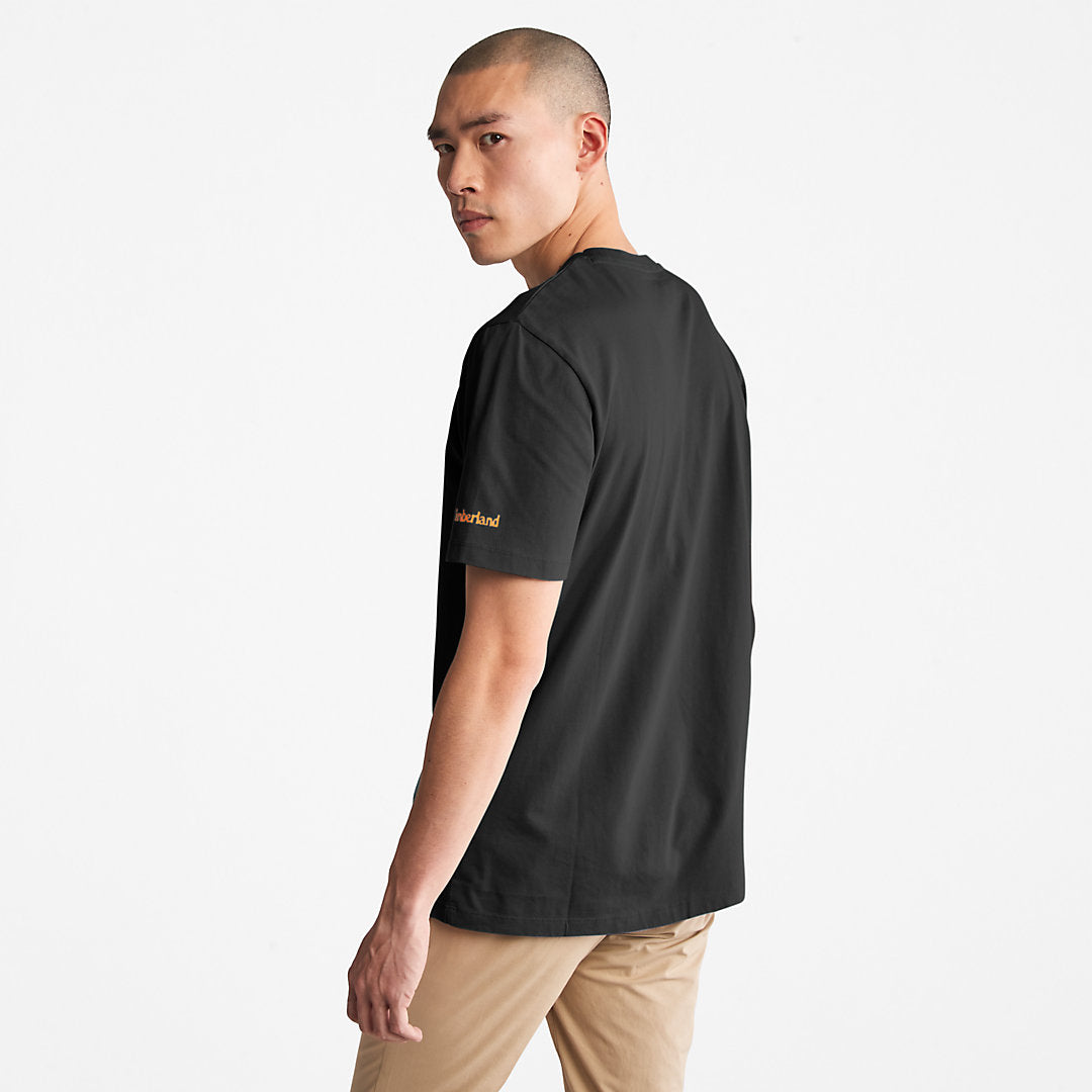 Timberland Mens Boot Logo T-Shirt for Men in Black