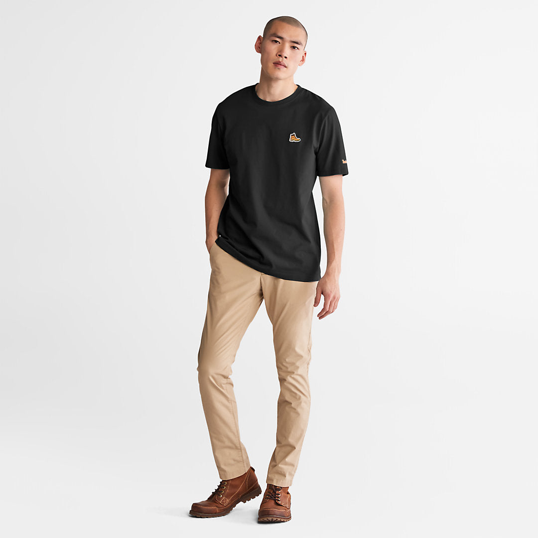 Timberland Mens Boot Logo T-Shirt for Men in Black