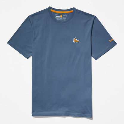 Timberland Mens Boot-Logo T-Shirt for Men in Navy
