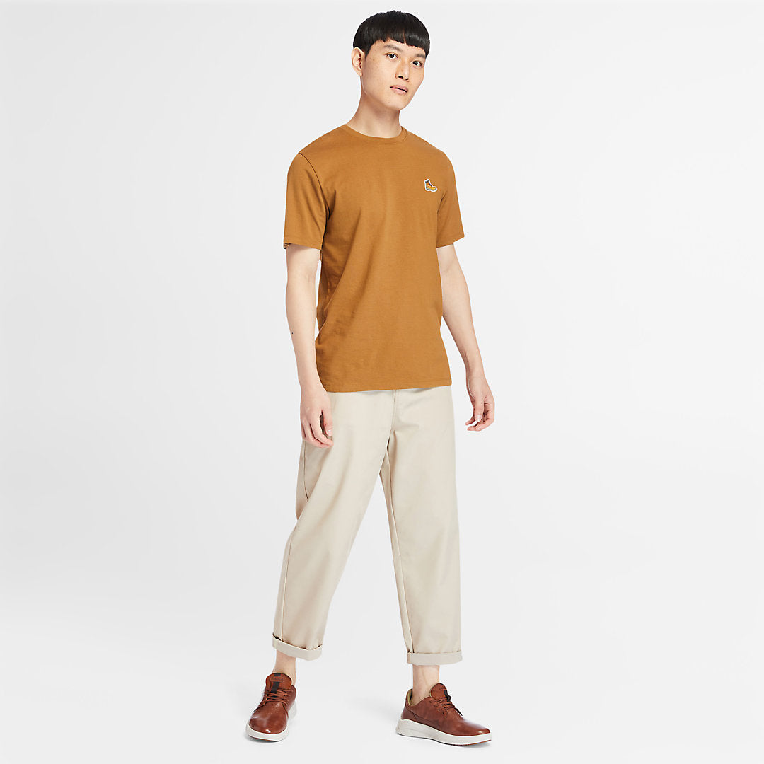 Timberland Mens Organic Cotton Boot T-Shirt for Men in Brown