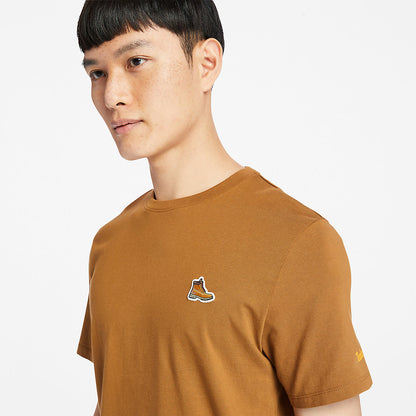 Timberland Mens Organic Cotton Boot T-Shirt for Men in Brown