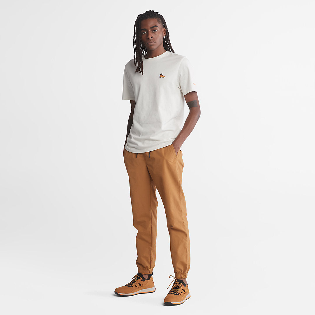 Timberland Mens Boot-Logo T-Shirt for Men in White