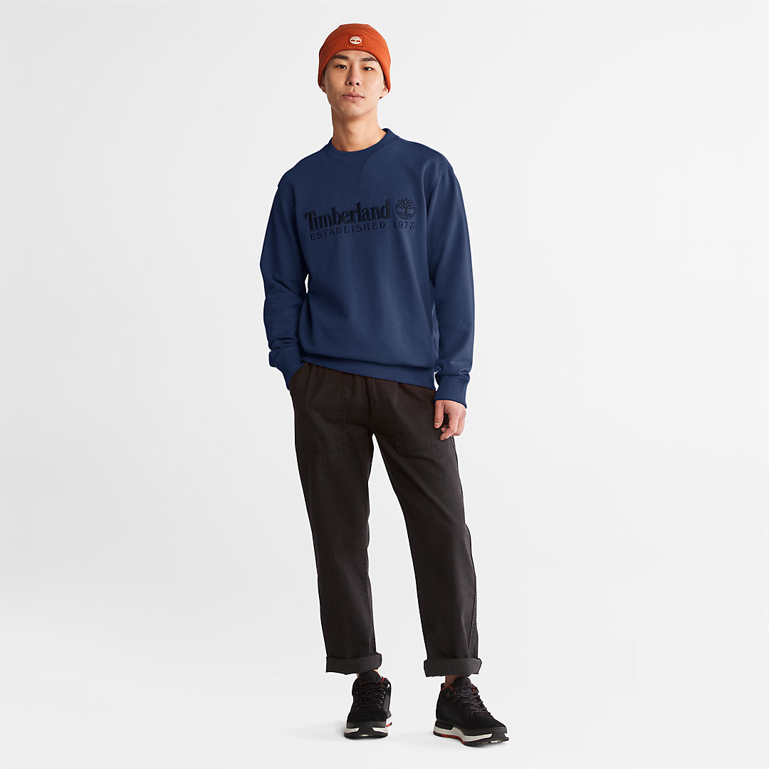 Timberland Mens Outdoor Heritage Crewneck Sweatshirt for Men in Navy