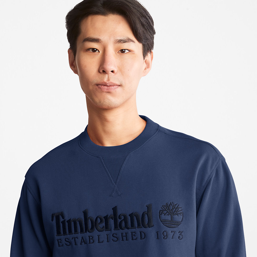 Timberland Mens Outdoor Heritage Crewneck Sweatshirt for Men in Navy