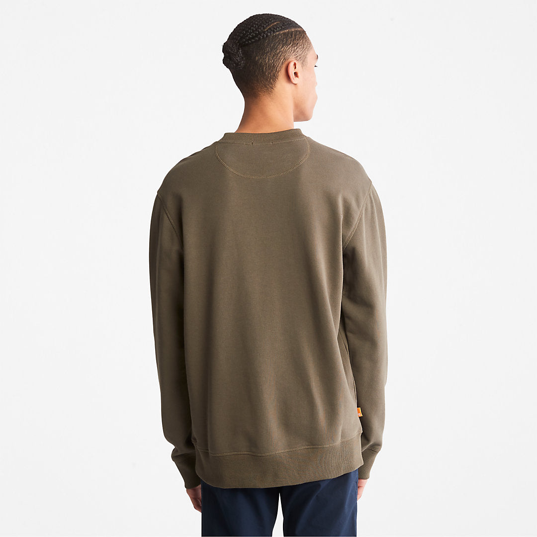 Timberland Mens Outdoor Heritage Crewneck Sweatshirt for Men in Dark Green