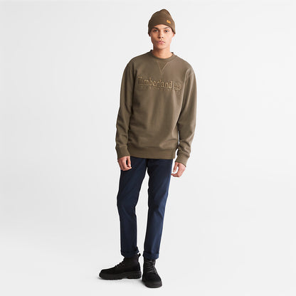 Timberland Mens Outdoor Heritage Crewneck Sweatshirt for Men in Dark Green