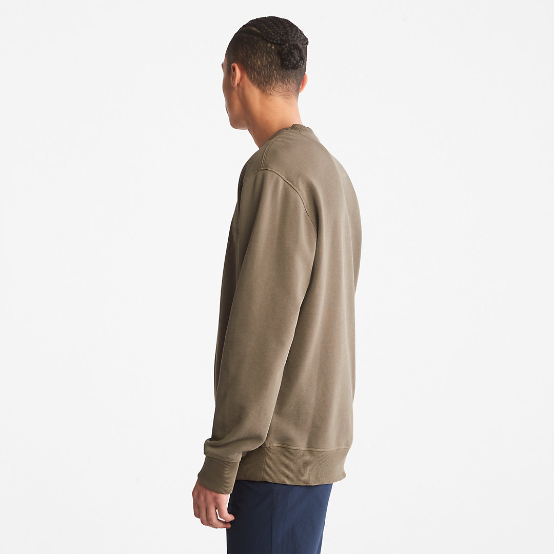 Timberland Mens Outdoor Heritage Crewneck Sweatshirt for Men in Dark Green