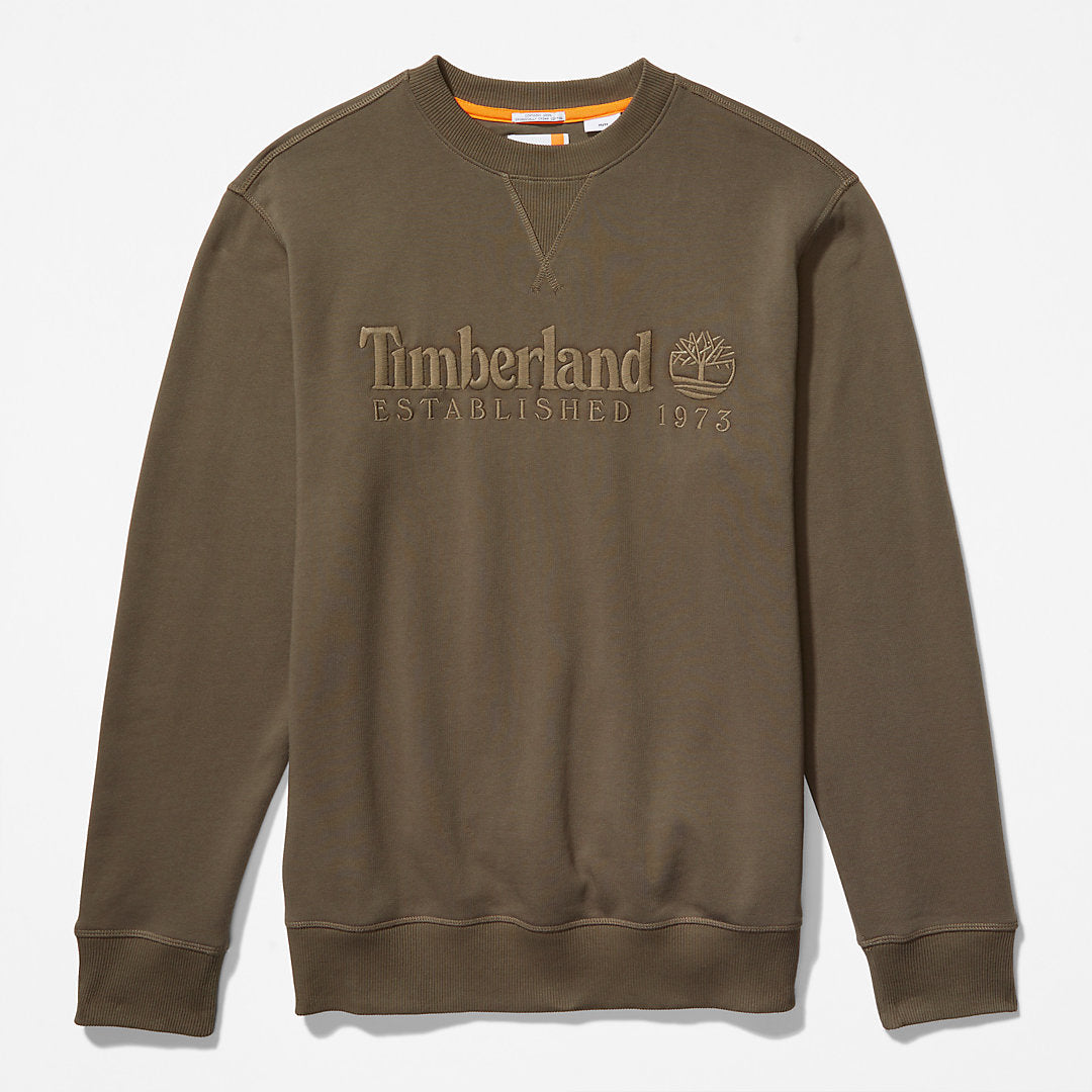 Timberland Mens Outdoor Heritage Crewneck Sweatshirt for Men in Dark Green