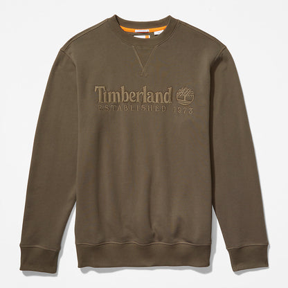 Timberland Mens Outdoor Heritage Crewneck Sweatshirt for Men in Dark Green