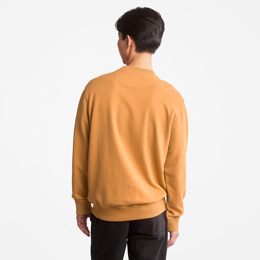 Timberland Mens Outdoor Heritage Crewneck Sweatshirt for Men in Dark Yellow