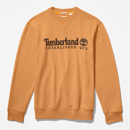 Timberland Mens Outdoor Heritage Crewneck Sweatshirt for Men in Dark Yellow