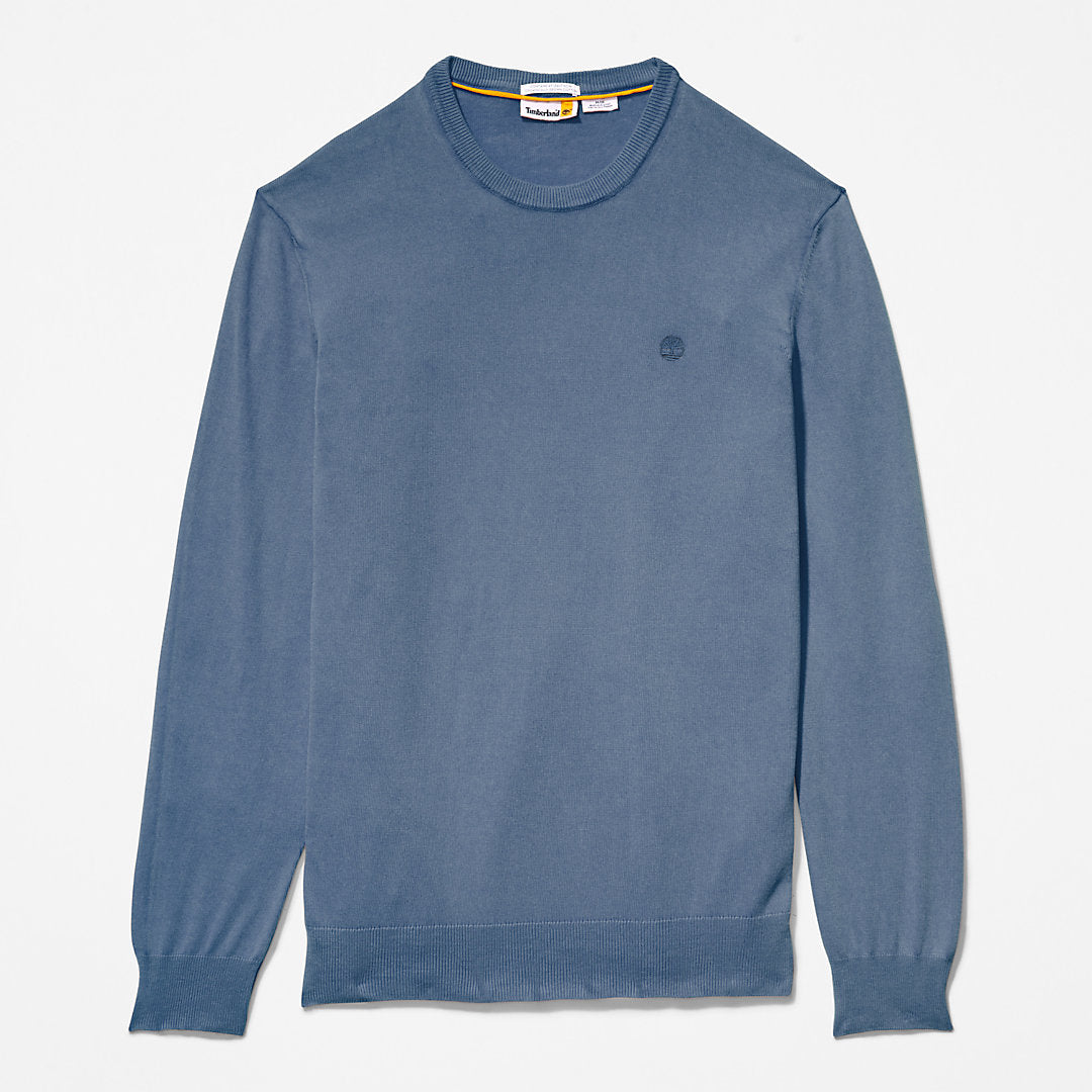 Timberland Mens Garment-Dyed Sweatshirt for Men in Navy