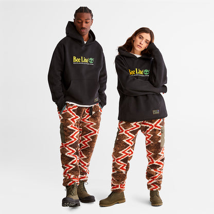 Timberland Mens Bee Line x Timberland® Logo Hoodie in Black