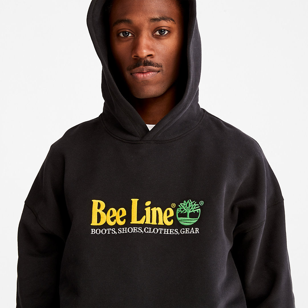 Timberland Mens Bee Line x Timberland® Logo Hoodie in Black