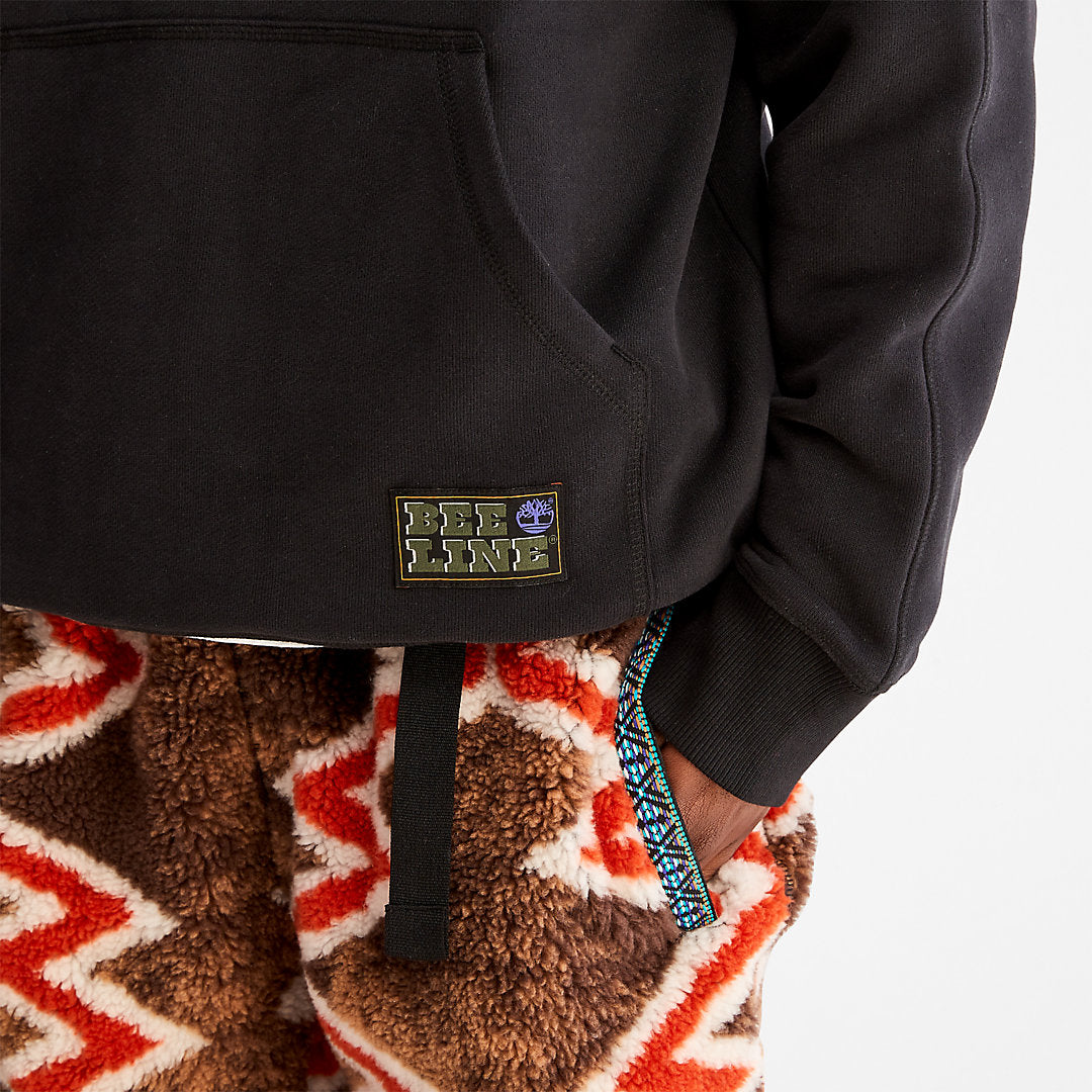 Timberland Mens Bee Line x Timberland® Logo Hoodie in Black