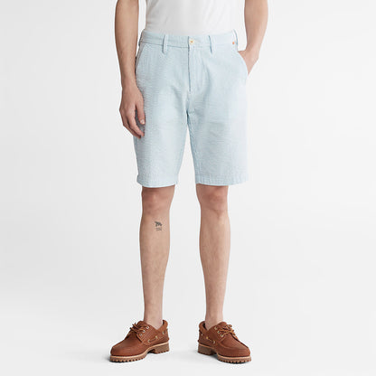 Timberland Mens Seersucker Shorts for Men in Blue