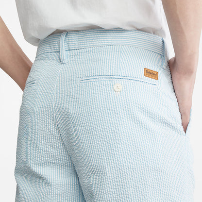 Timberland Mens Seersucker Shorts for Men in Blue