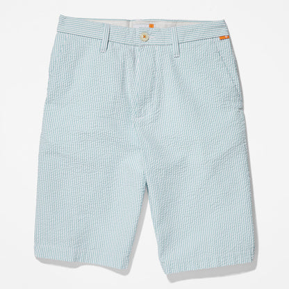 Timberland Mens Seersucker Shorts for Men in Blue