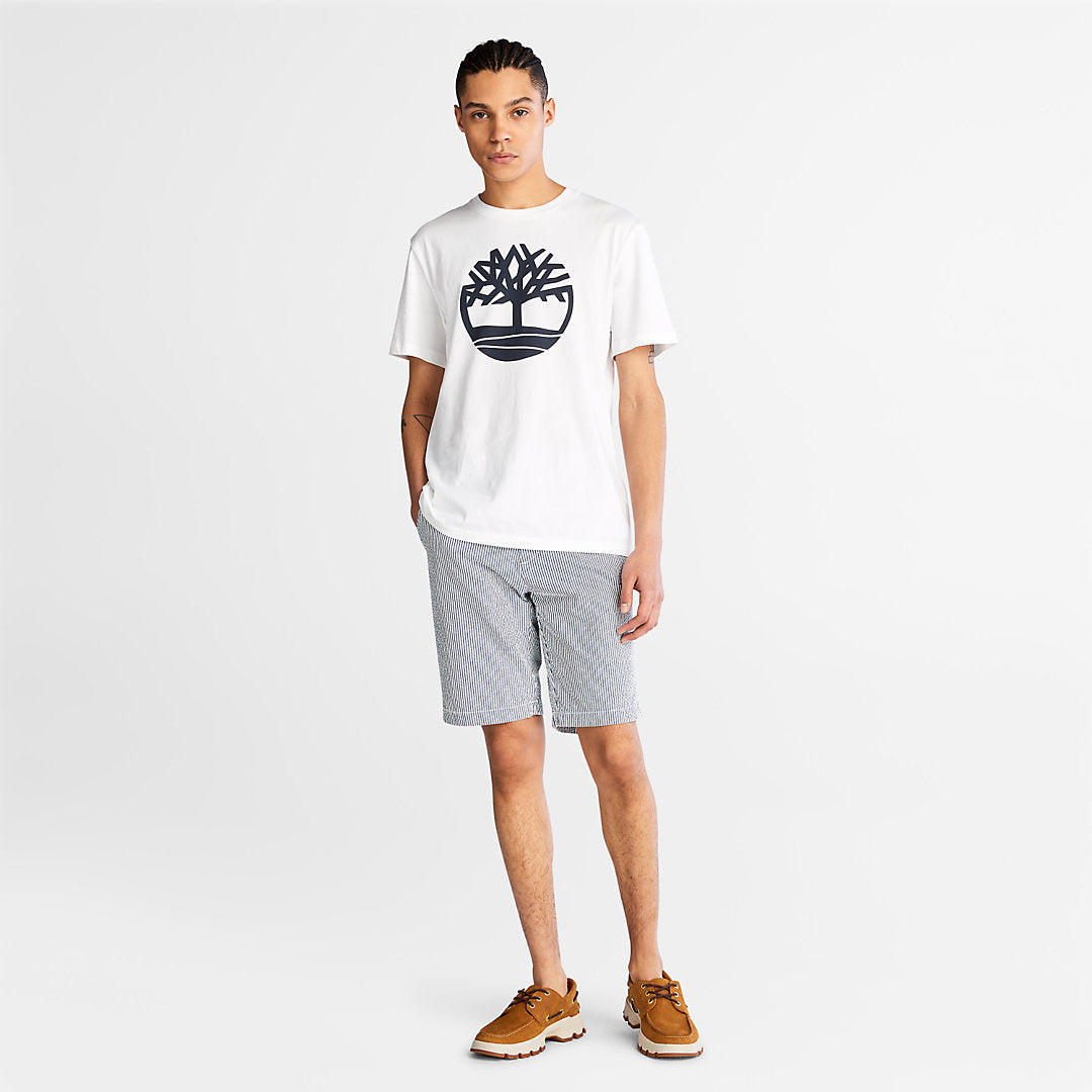 Timberland Mens Seersucker Shorts for Men in Blue