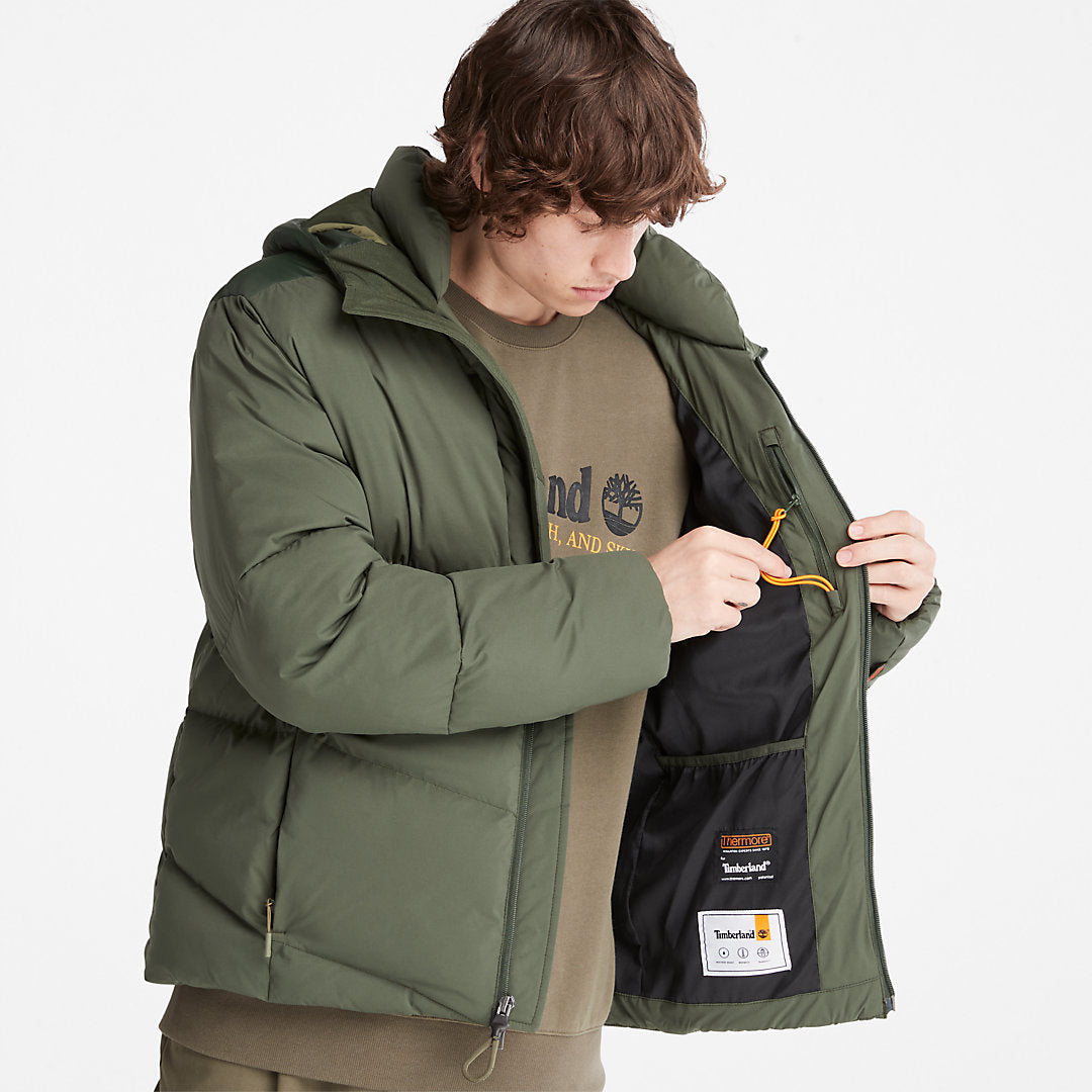 Timberland Mens Neo Summit Winter Jacket for Men in Dark Green