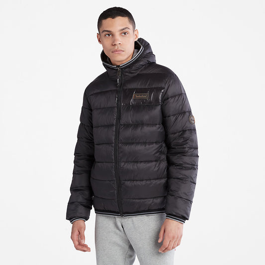 Timberland Mens Garfield Hooded Puffer Jacket for Men in Black