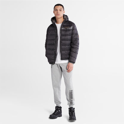 Timberland Mens Garfield Hooded Puffer Jacket for Men in Black
