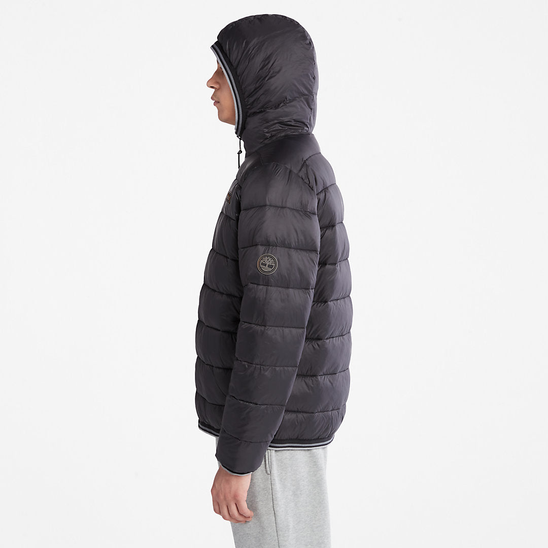 Timberland Mens Garfield Hooded Puffer Jacket for Men in Black