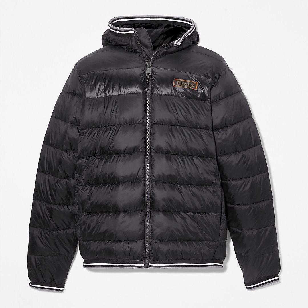 Timberland Mens Garfield Hooded Puffer Jacket for Men in Black