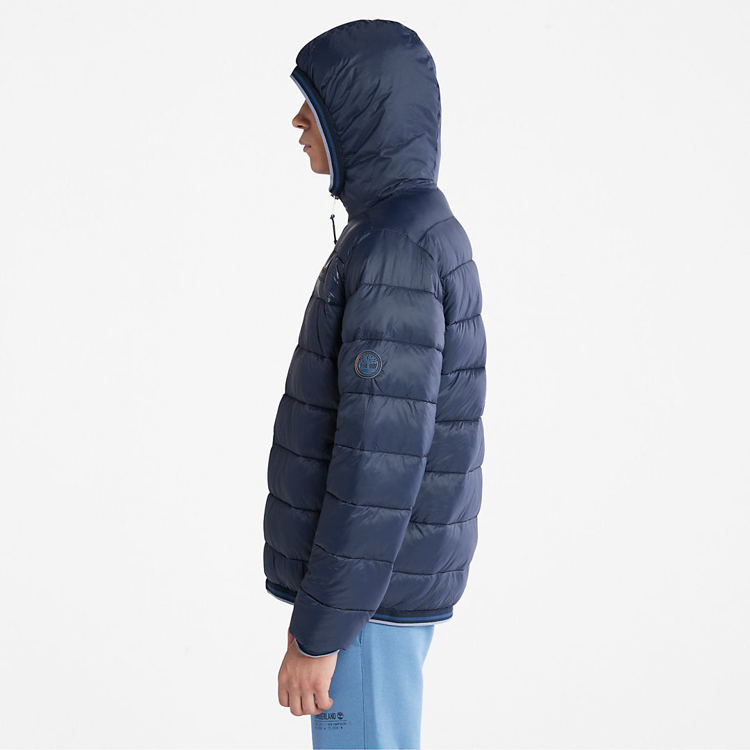 Timberland Mens Garfield Hooded Puffer Jacket for Men in Navy